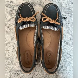 Women’s Sperry Angelfish Leather Mesh Boat Shoes Size 8